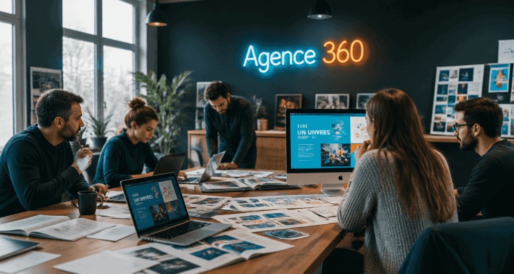 agence de communication 360 réunion équipe