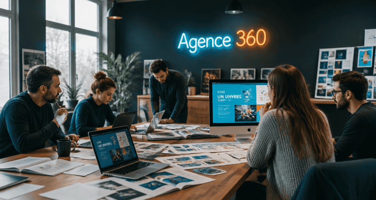 agence de communication 360 réunion équipe