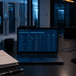 audit informatique entreprise table ordinateur dossiers