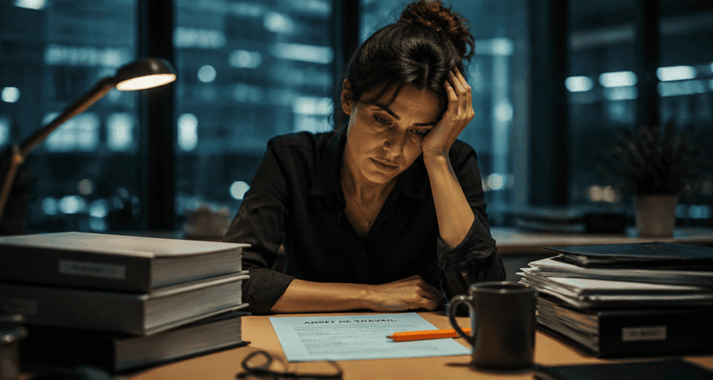 burn out quitter son emploi femme bureau
