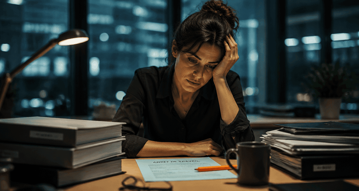 burn out quitter son emploi femme bureau