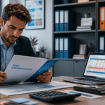 frais d établissement dossier sur bureau moderne