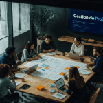gestion de projet métier équipe autour table