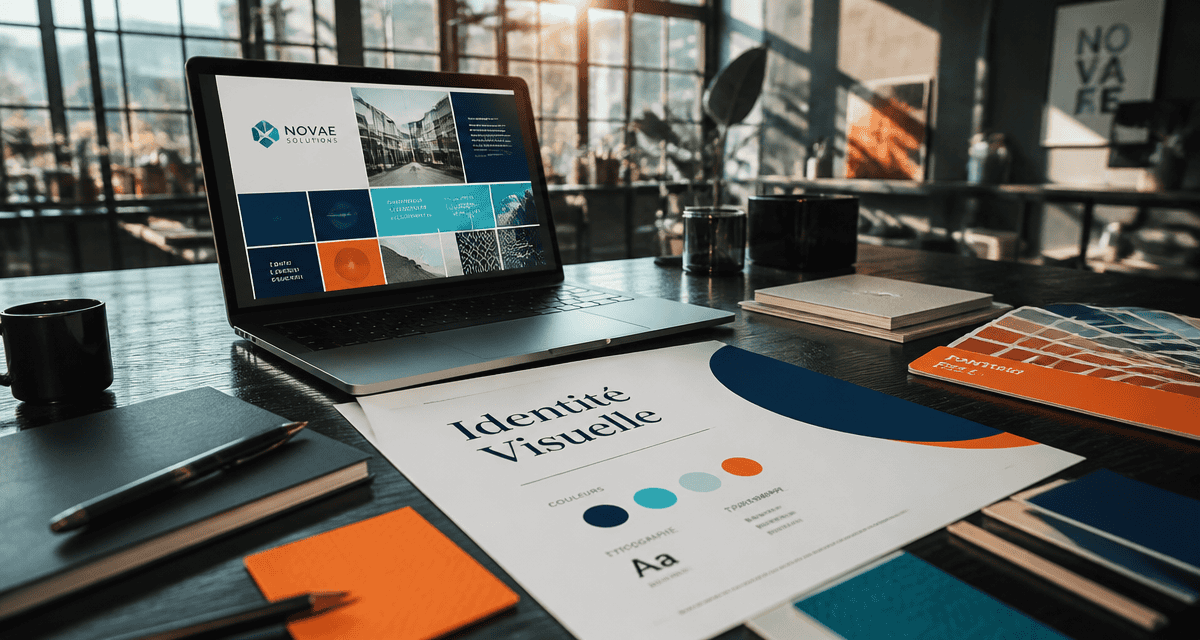 graphiste identité visuelle bureau moodboard charte graphique