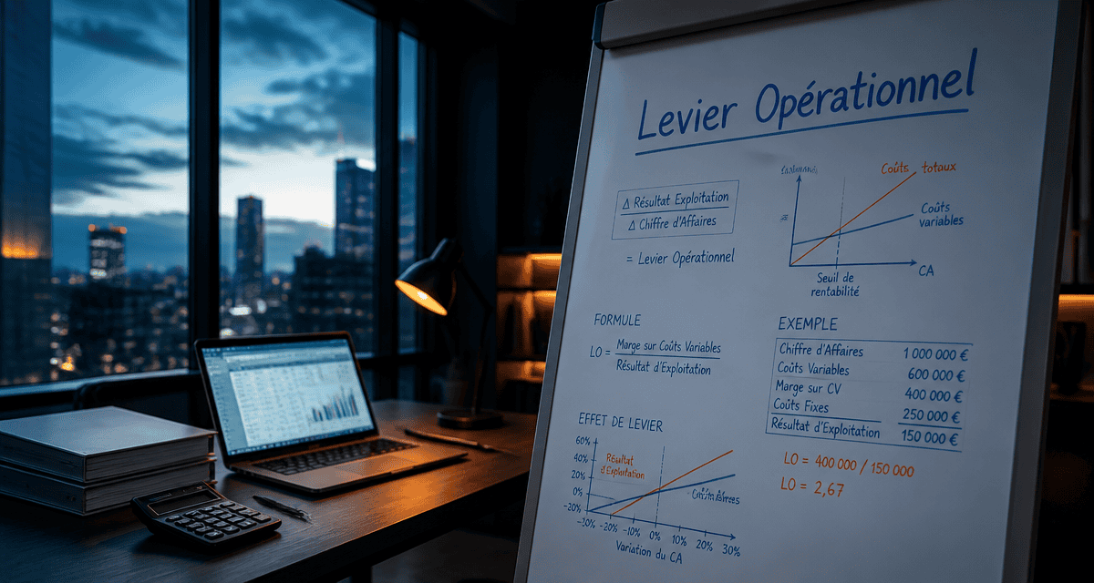 levier opérationnel formule graphique