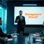 management directif équipe en réunion