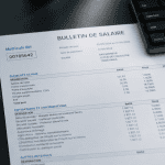 matricule fiche de paie sur bulletin
