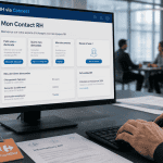 mon contact rh via connect sur écran Carrefour