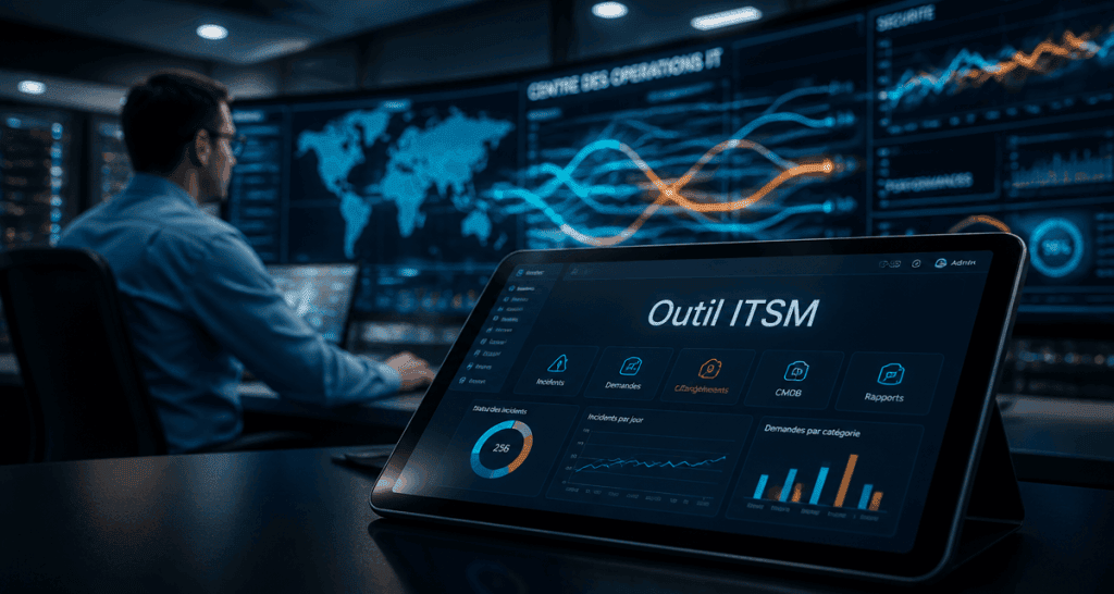 technicien devant outil itsm