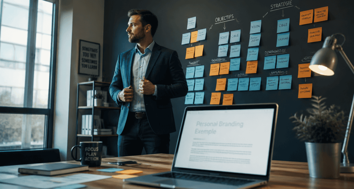 Personal branding exemple professionnel au bureau