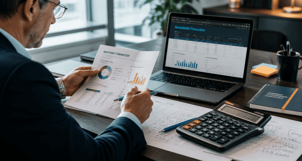 rentabilité financière formule sur rapport et calculatrice