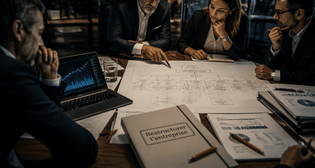 restructurer une entreprise réunion dirigeants plan