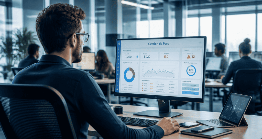 solution de gestion de parc informatique tableau de bord open space