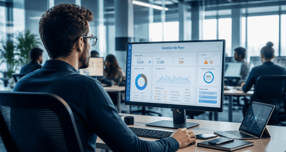 solution de gestion de parc informatique tableau de bord open space