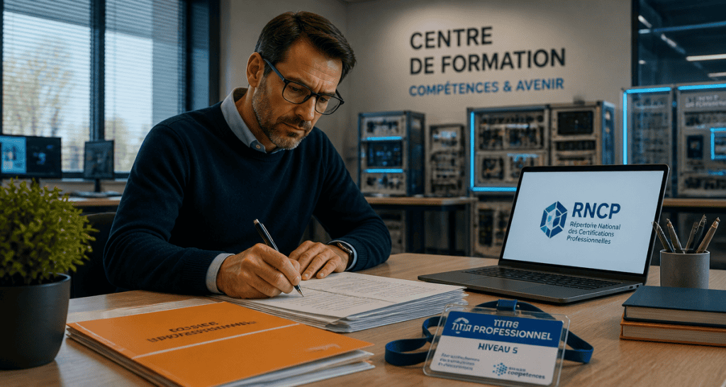 adulte rédige dossier titre pro niveau 5