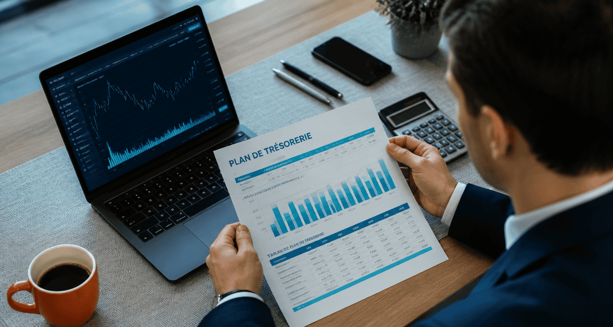 trésorerie def plan financier sur bureau moderne
