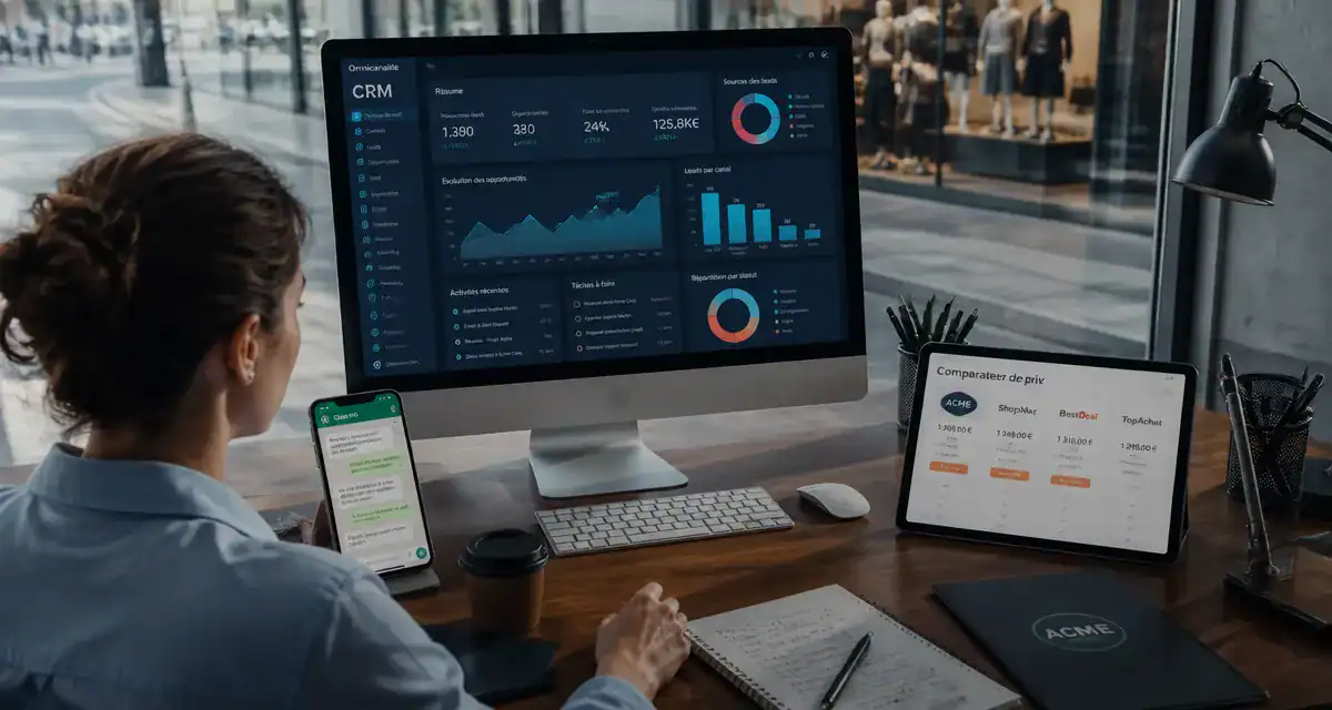 communication omnicanale sur bureau digital