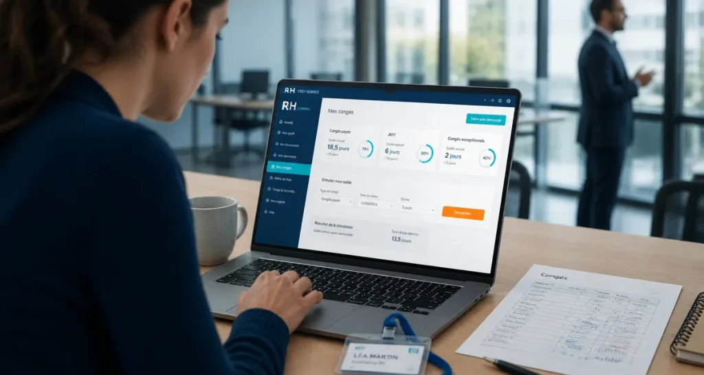 Nibelis salarié congés : interface RH pour demander des congés