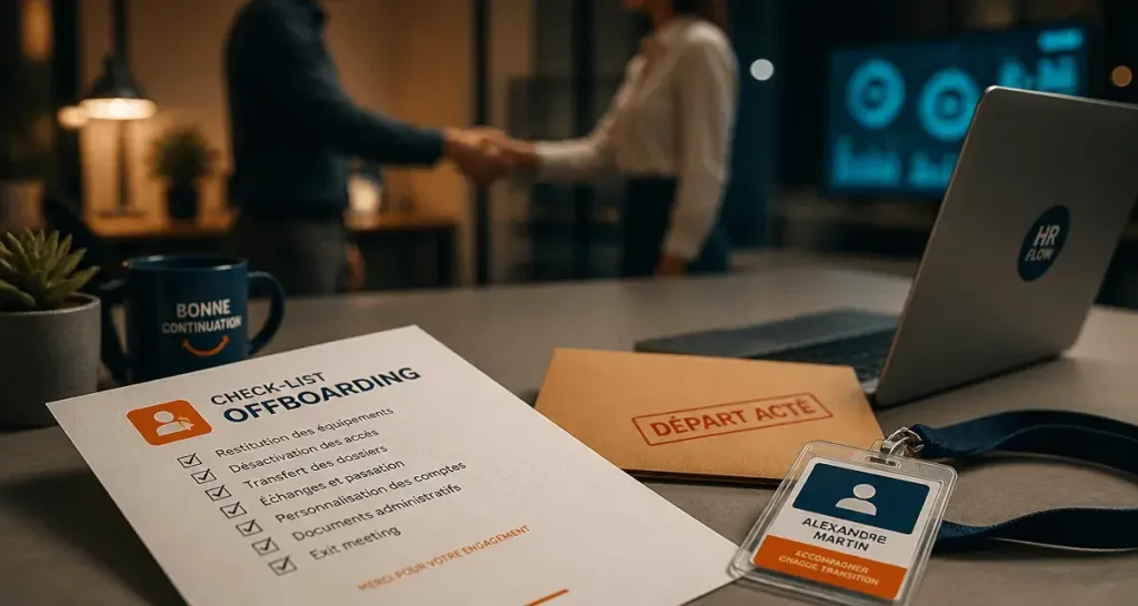 Offboarding définition : checklist de départ collaborateur, badge et ordinateur