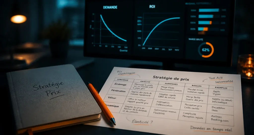 Strategie de prix pour optimiser marges et positionnement