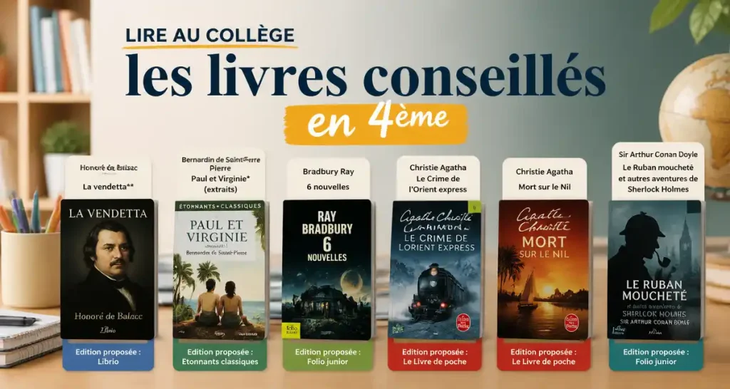 Lire au collège les livres conseillés en 4ème