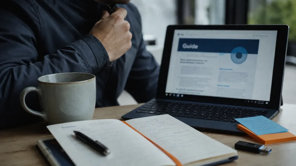 Brand content definition : bureau, carnet et guide, contenu utile
