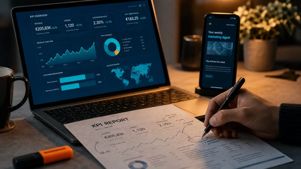 C quoi le marketing digital : SEO, réseaux sociaux et email (analytics KPI)