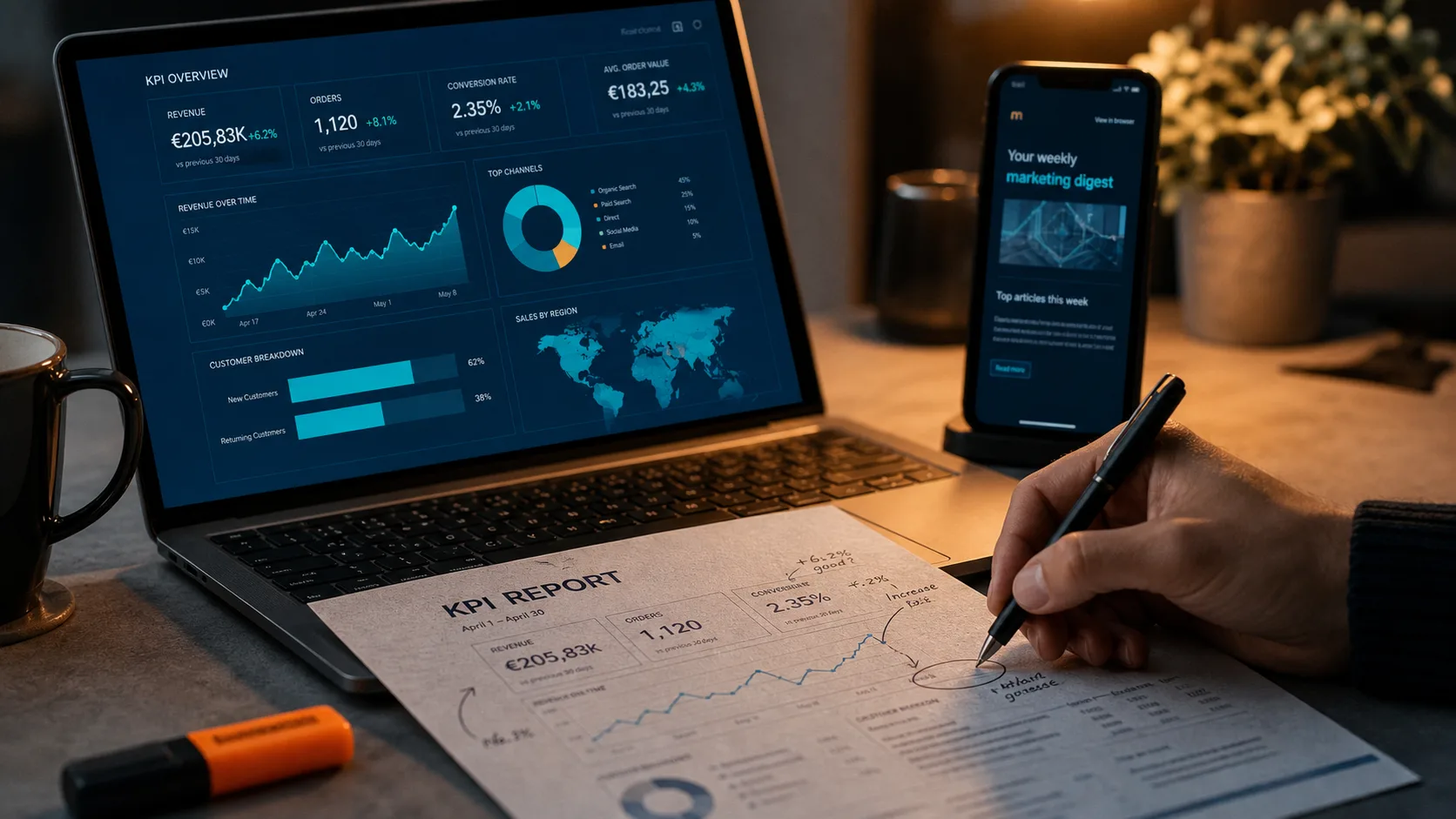 C quoi le marketing digital : SEO, réseaux sociaux et email (analytics KPI)