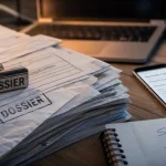 Comment monter son entreprise sans argent : dossier et formulaire sur smartphone