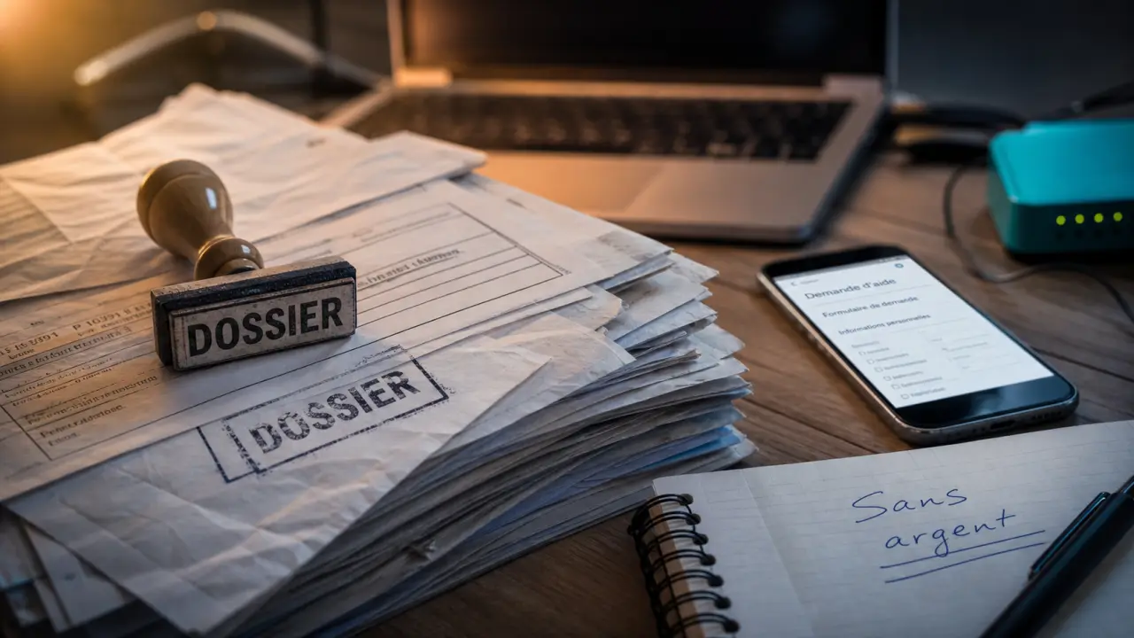 Comment monter son entreprise sans argent : dossier et formulaire sur smartphone