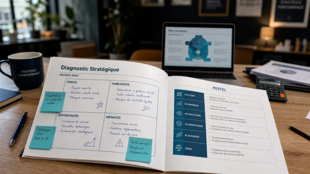 Diagnostic strategique interne externe SWOT pour une PME