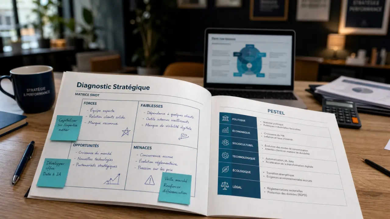 Diagnostic strategique interne externe SWOT pour une PME