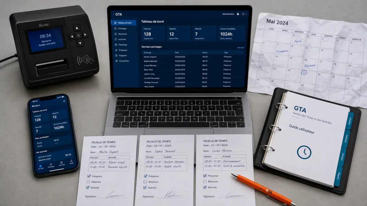Gestion des temps de présence GTA pour une paie fiable et RH simplifiées