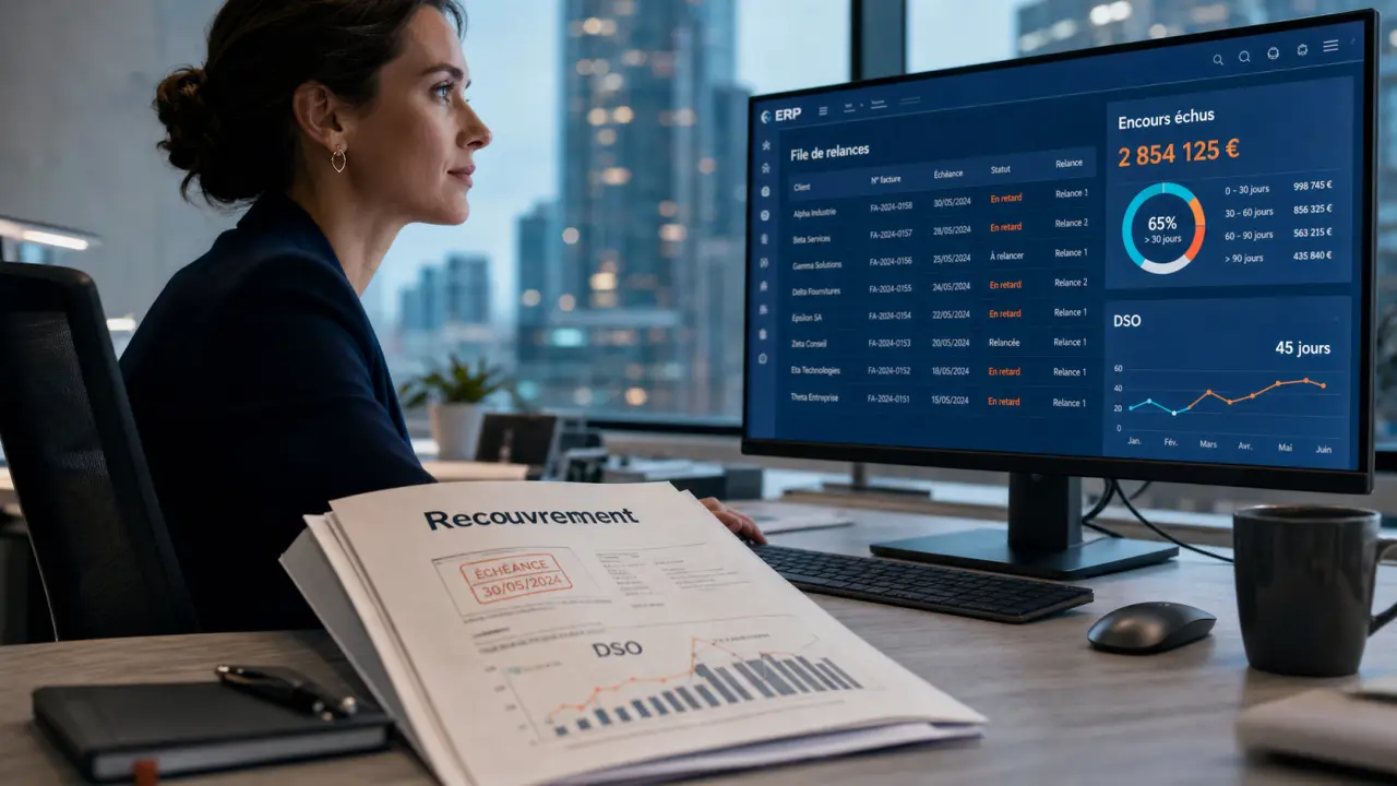 Logiciel recouvrement créances pour réduire le DSO et automatiser les relances