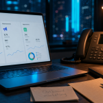 Outbound marketing : ordinateur portable, email et rendez-vous pour prospects