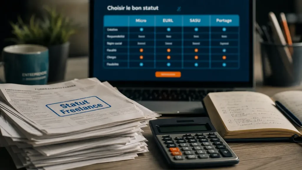 Freelance : micro-entreprise, entreprise individuelle, EURL, SASU ou portage salarial