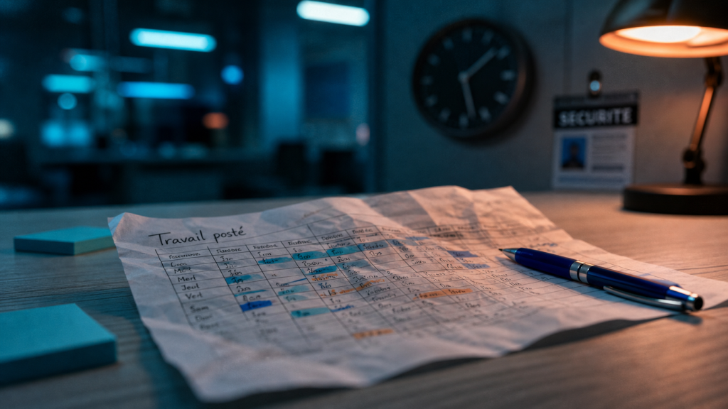 Travail posté : planning 2x8, 3x8, 4x8 sur bureau