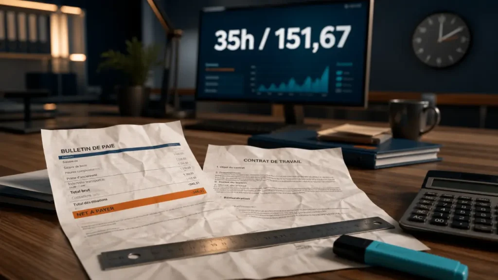 35h semaine : 151,67 heures par mois, heures supplémentaires et salaire sans confusion