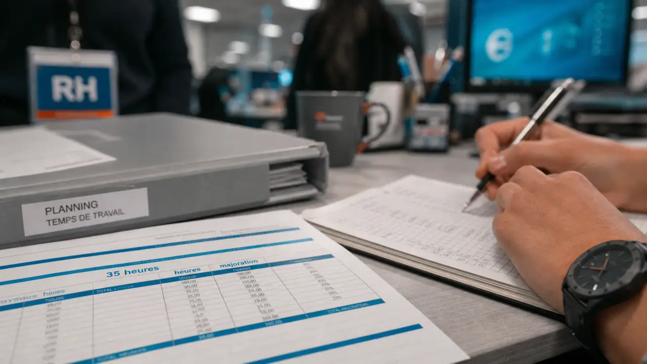 Calculer heure supplémentaire à 35 heures : majoration et repos compensateur