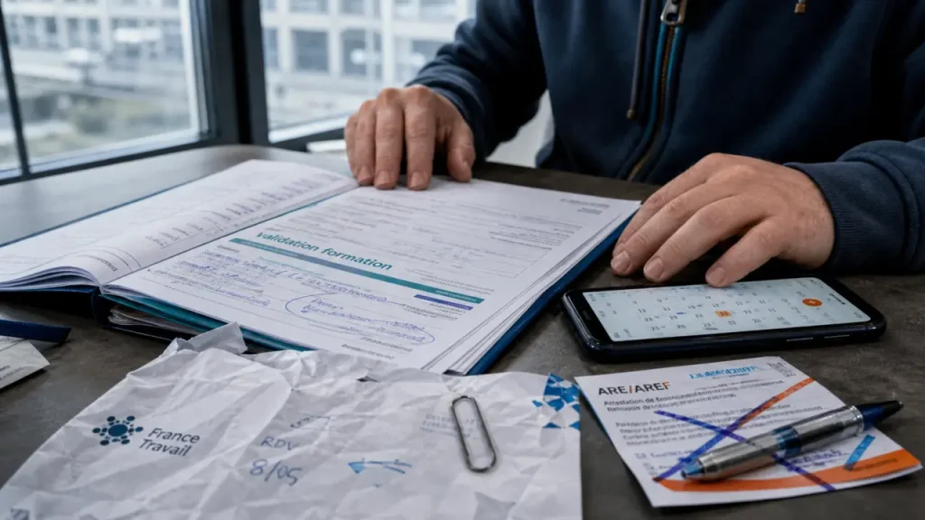 Formation au chômage : AREF dès 40 heures, RFF et démarches à sécuriser