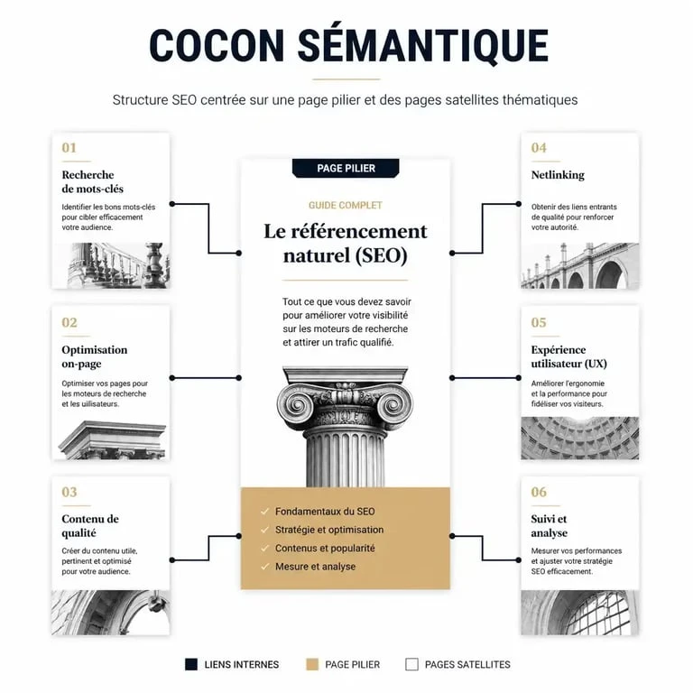 Structure de cocon sémantique pour la gestion de projet SEO