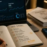 Gestion de projet SEO : tableau de bord KPI et checklist