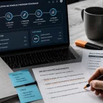Ingénieur pédagogique formation : objectifs pédagogiques sur table de travail