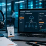 Téléphonie cloud pour communications d’entreprise : casque VoIP et interface d’administration