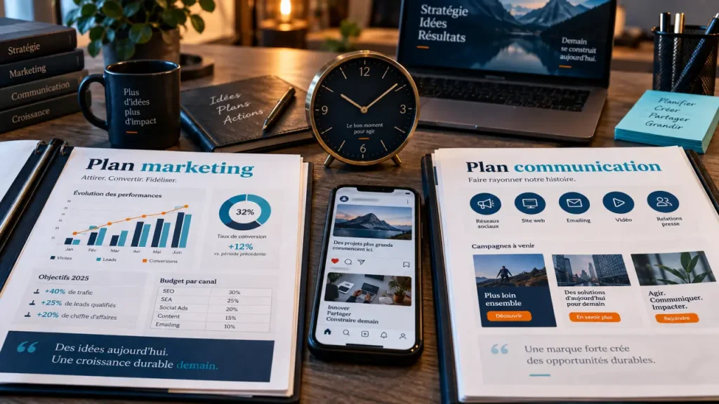 Marketing et communication : le marketing fixe la stratégie, la communication la rend visible