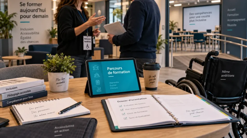 Une formation professionnelle adaptée au handicap, du choix du métier à l’entrée en emploi