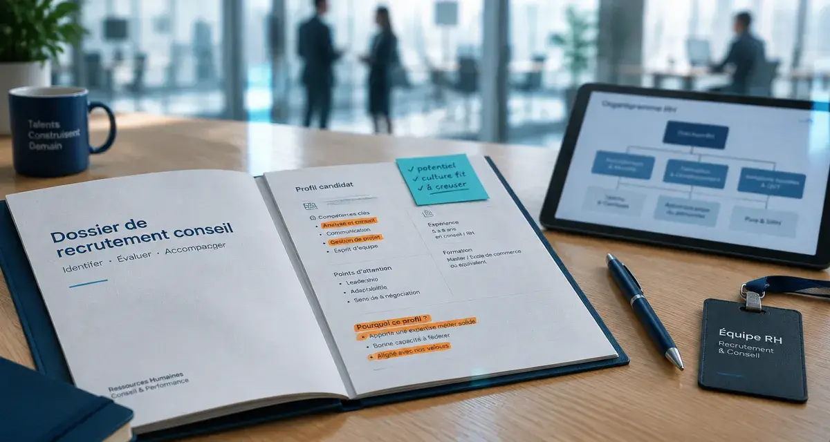 Recrutement conseil : brief RH pour intégration
